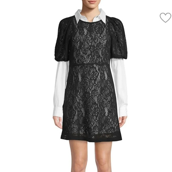 NWT Free People Pretty Princess Lace Overlay Dress - Picture 2 of 7